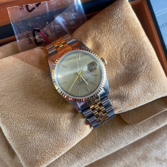 Two-Tone 36MM Rolex with Box and Papers - Picture 5 of 8